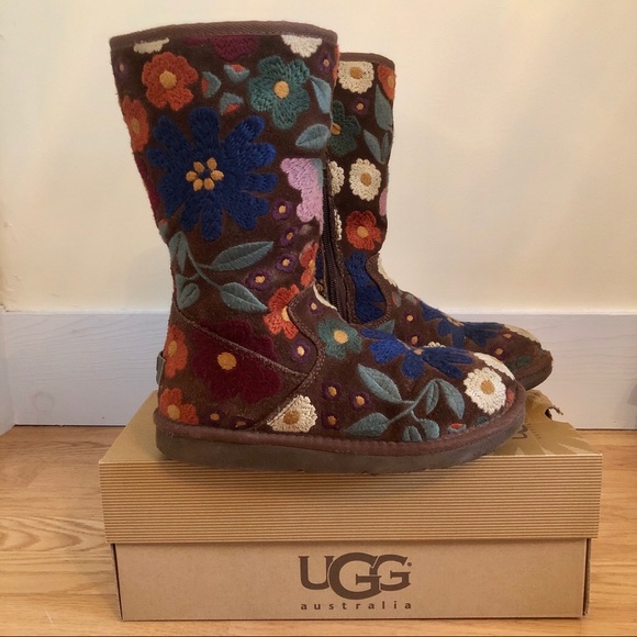 UGG Shoes - UGG Wahine Floral Embroidered Boot